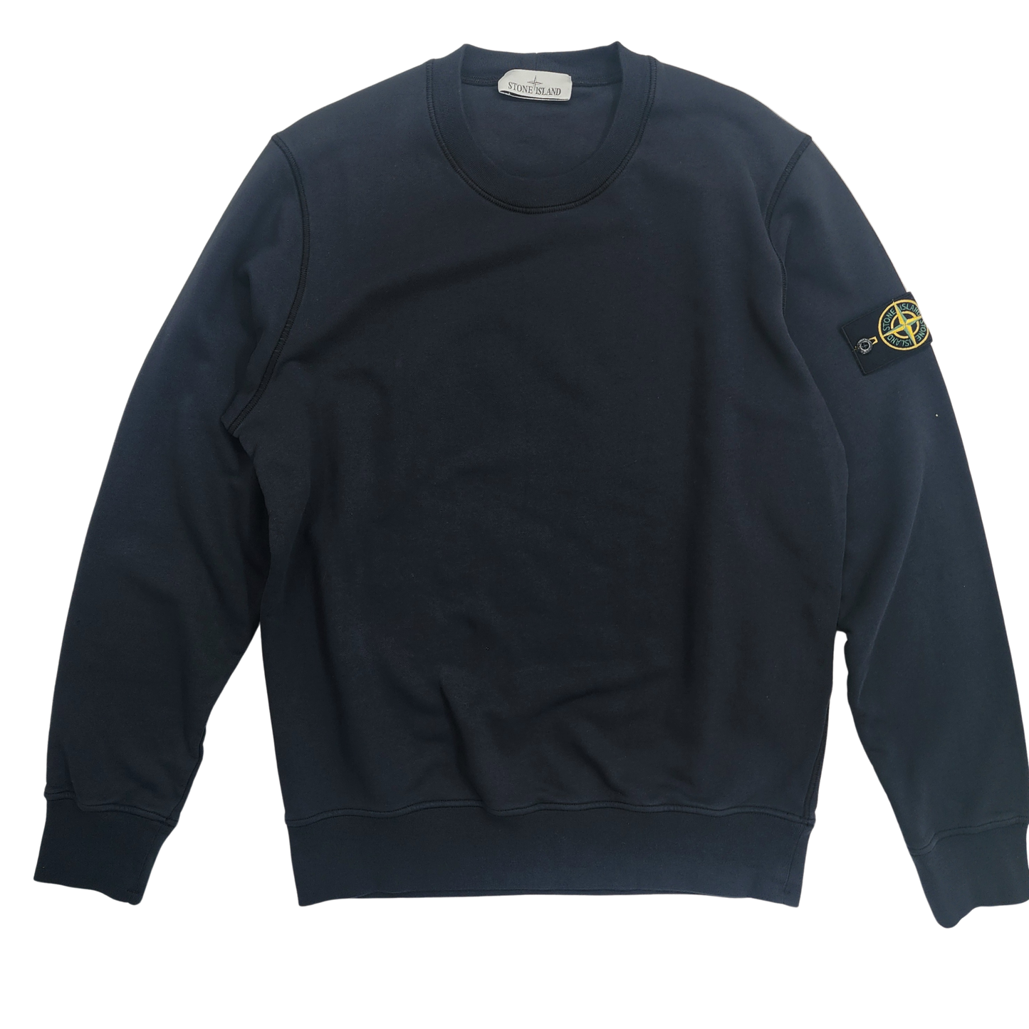 Stone Island Compass-Bagde Dark Blue Men's Sweatshirt - Size L