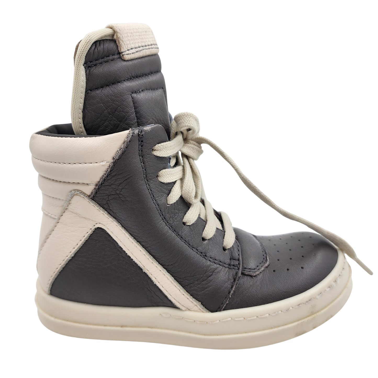 Rick Owens Geobasket Kids Grey Sneakers - EU 24, 2 Years