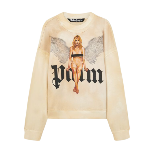 Palm Angels Crystal Pin Up Sweatshirt - Size S
