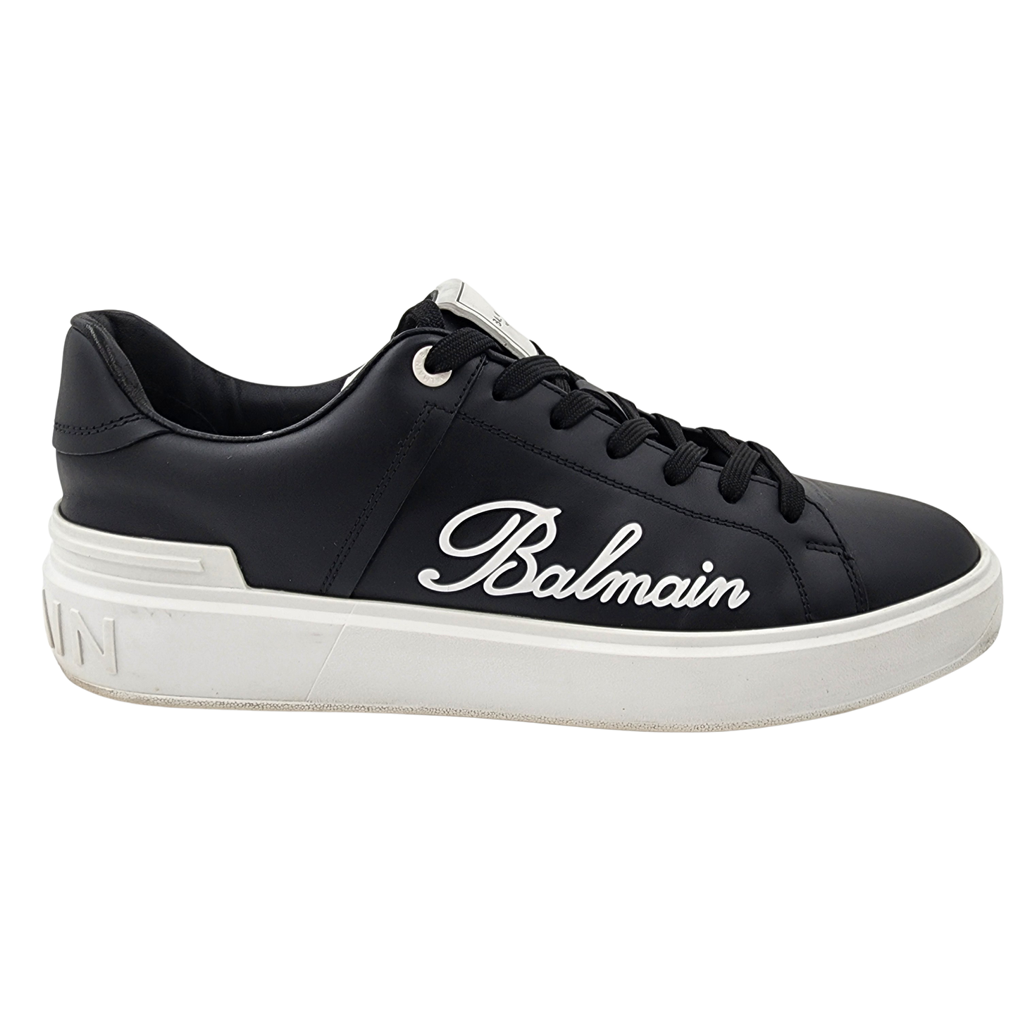 Balmain Black B-Court Sneakers - Size UK 10