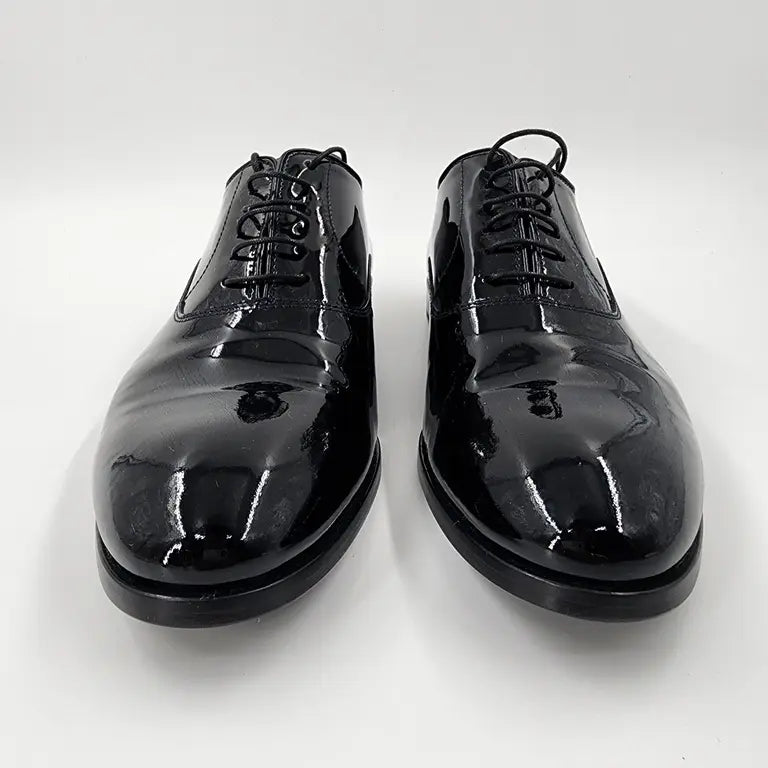 Doucal's Black Patent Leather Men's Boots - Size EU 42