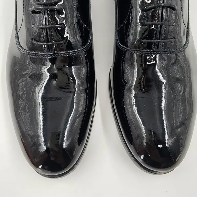 Doucal's Black Patent Leather Men's Boots - Size EU 42